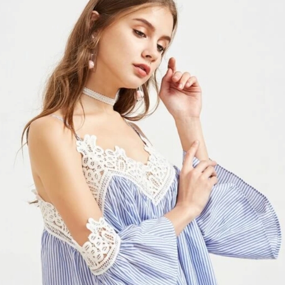 lF Seek the Label crop top off the shoulder Small - Picture 2 of 14